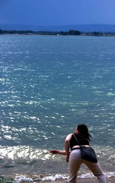 Skipping Stones on the bay