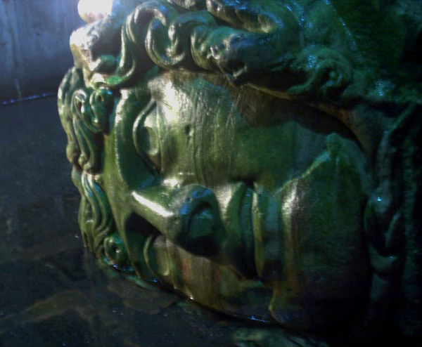 Column head repurposed in the Cistern